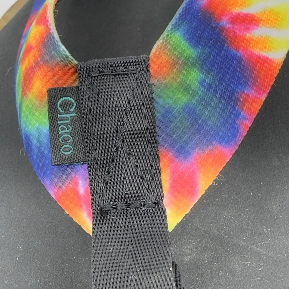 NEW Chaco Mens size 13 46 Sandals Rainbow Pride Flip Flops Chillos‎ LGBQT+ Tags